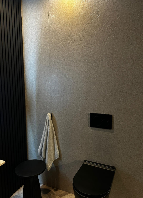 PVC wandpaneel | 120x280 cm | Concrete Light Grey Mat