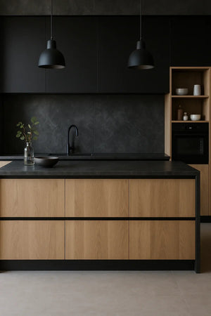 PVC wandpaneel | 120x280 cm | Ardesia Noir (Antraciet Leisteen) Mat