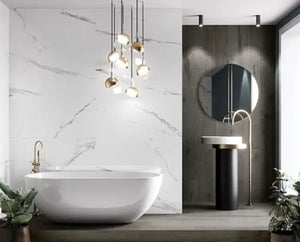 PVC wandpaneel | 120x280 cm | Calacatta White Mat