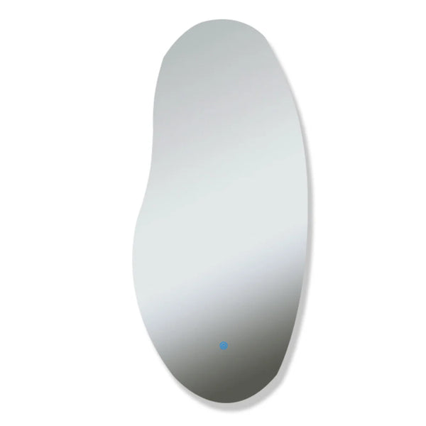 AURA Randloos toiletspiegel / badkamerspiegel met verlichting - 45x100 cm