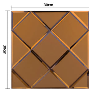 Zelfklevende tegel | Koper mat glas | 300x300x4mm