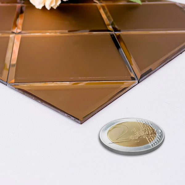 Zelfklevende tegel | Koper mat glas | 300x300x4mm