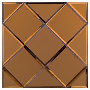 Zelfklevende tegel | Koper mat glas | 300x300x4mm