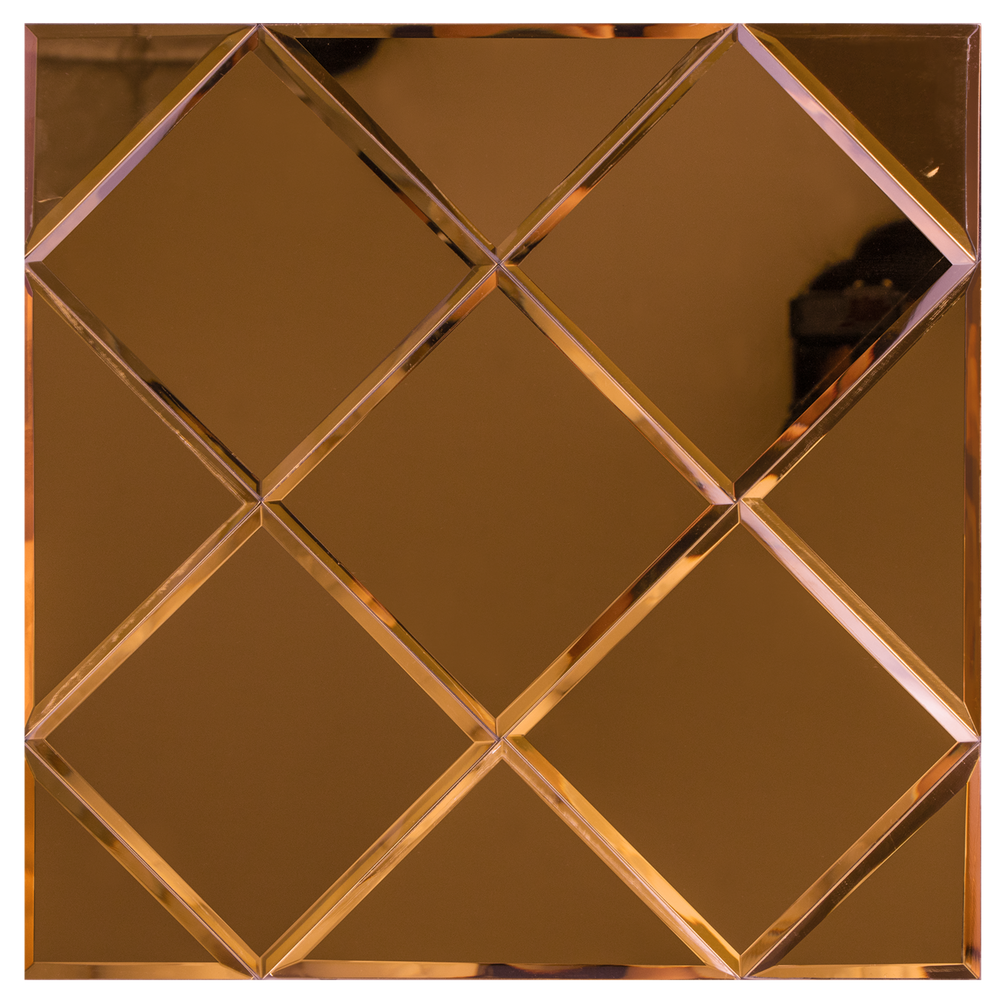 Zelfklevende tegel | Koper glas | 300x300x4mm