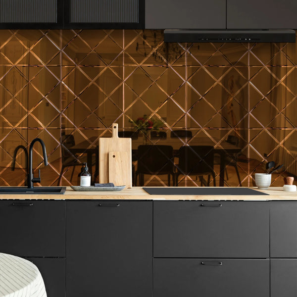 Zelfklevende tegel | Koper glas | 300x300x4mm