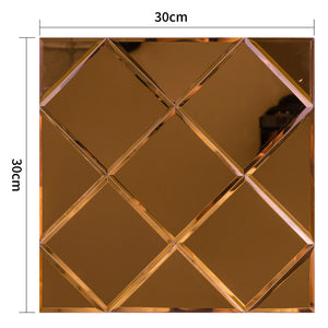 Zelfklevende tegel | Koper glas | 300x300x4mm