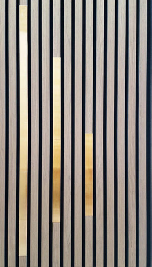 COVER Akoestische wandpaneel | 20 cm | Geborsteld Goud