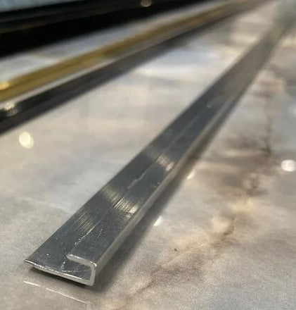 Eindprofiel PVC Wandpaneel | Zilver (280 cm)