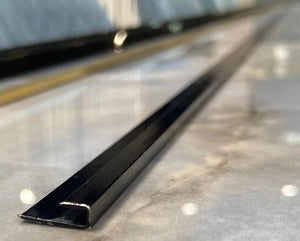 Eindprofiel PVC Wandpaneel | Zwart (280 cm)