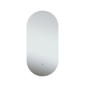 ELLIPS Randloos badkamerspiegel met verlichting - 40x75 cm