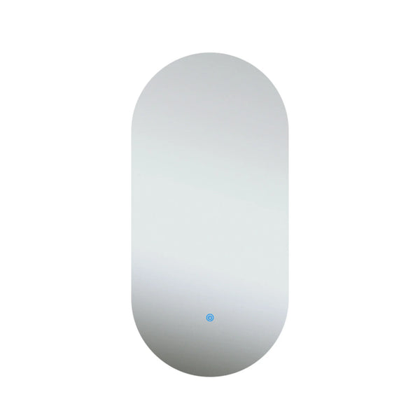 ELLIPS Randloos badkamerspiegel met verlichting - 40x75 cm