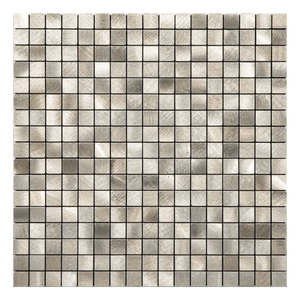 Zelfklevende tegel / plaktegel | Geborsteld goud blokjes | 265x265x4mm