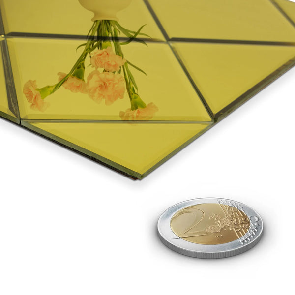 Zelfklevende tegel | Goud glas | 300x300x4mm