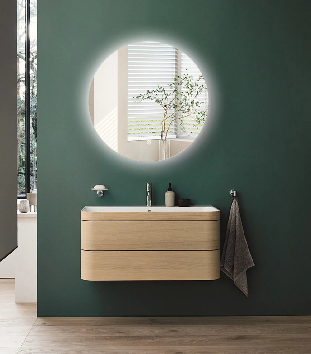 LUNA Randloos badkamerspiegel met verlichting - 100 cm