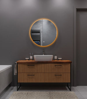 LUNA Randloos badkamerspiegel met verlichting - 80 cm