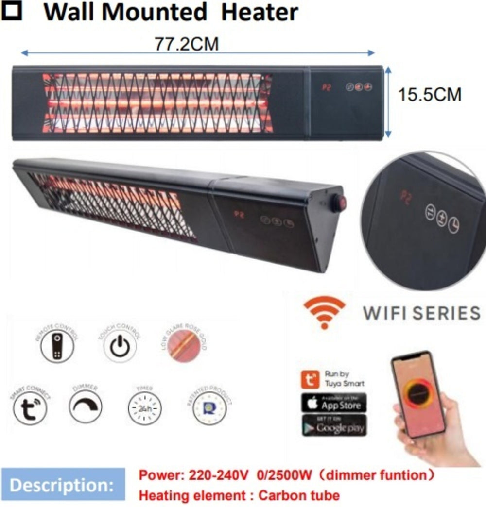 Elektrische Terrasverwarmer / Heater - 2500W