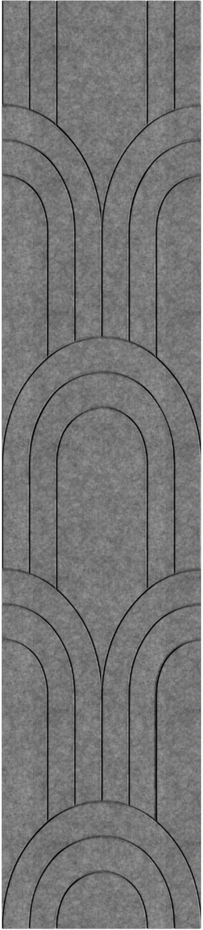 BAROK Viltpaneel | Licht Grijs | 280x60