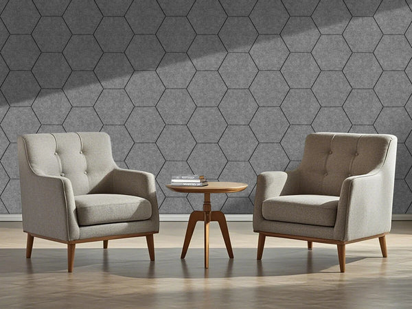Hexagon Viltpaneel - Sample