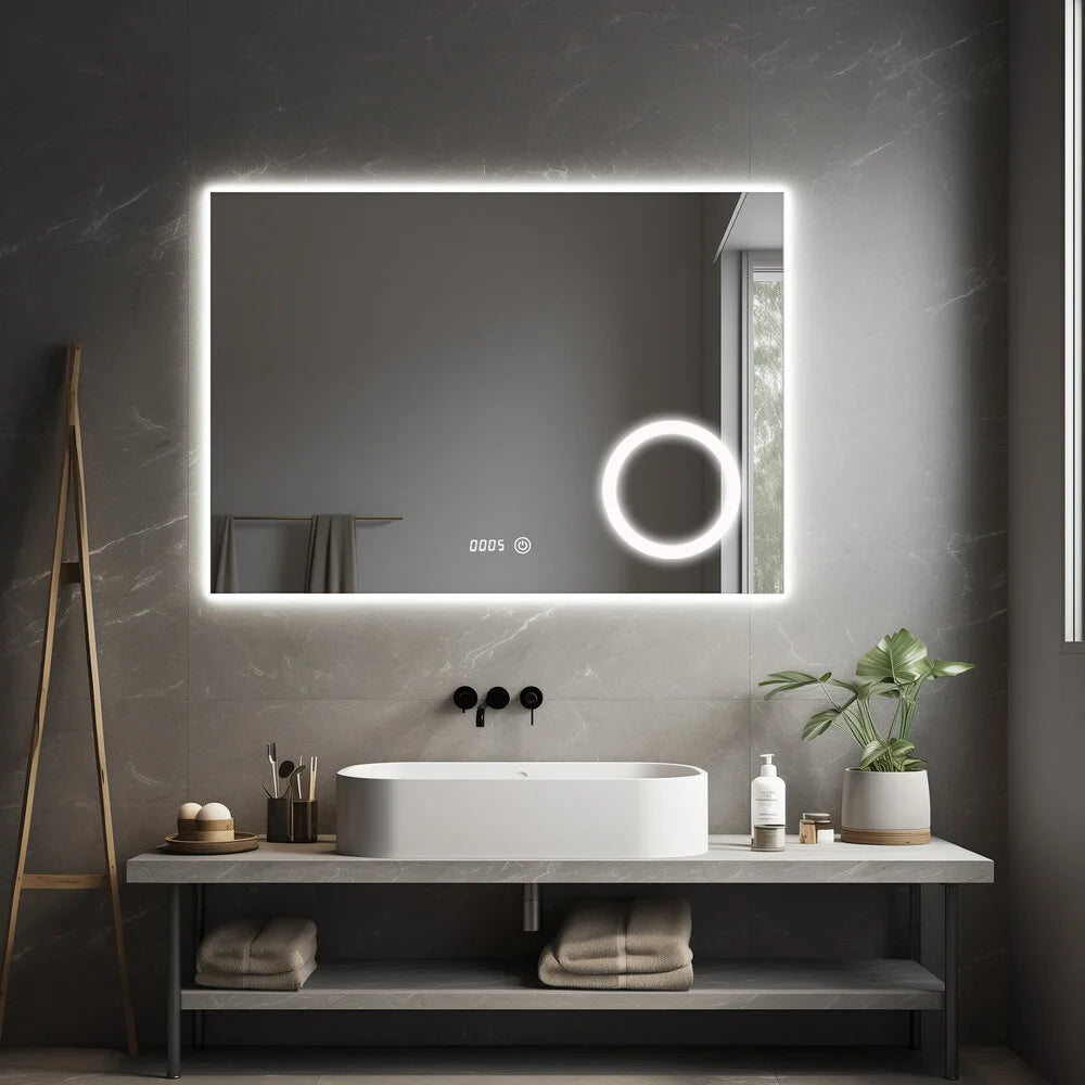 PRIMAR Randloos badkamerspiegel met verlichting - 100x60 cm
