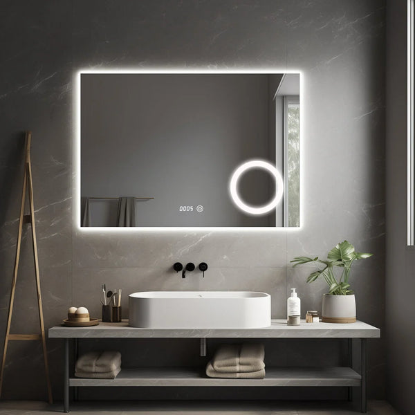PRIMAR Randloos badkamerspiegel met verlichting - 120x80 cm