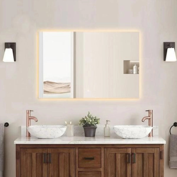 PRISMA Randloos badkamerspiegel met verlichting - 100x60 cm