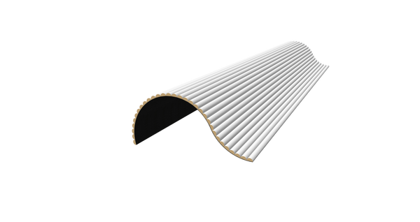 Akoestische Wand Panelen Lattenwand Met Vilt Wit - 270 Cm × 60 Cm