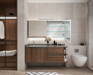 VANITY Randloos badkamerspiegelkast met verlichting - 60x120 cm