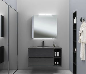 VANITY Randloos badkamerspiegelkast met verlichting - 60x60 cm