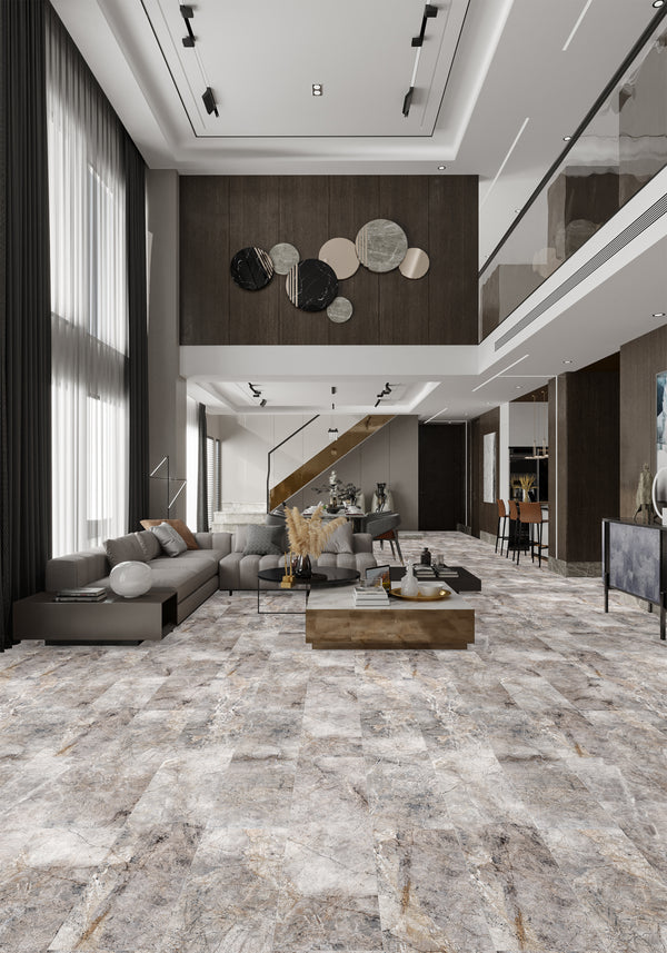 QUA Granite | Martins Marble Light Hoogglans Natuursteenlook 60x120 Vloertegel / Wandtegel