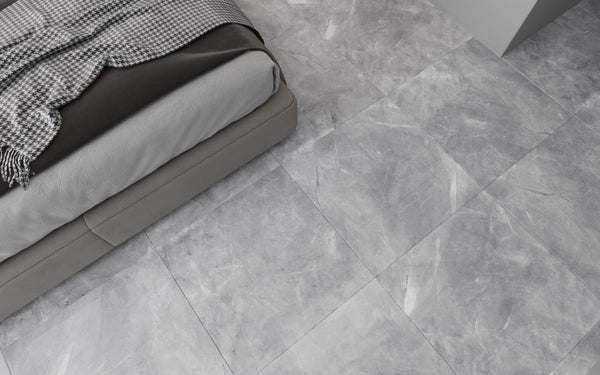QUA Granite | Pulpis Grey Hoogglans Natuursteenlook 60x120 Vloertegel / Wandtegel