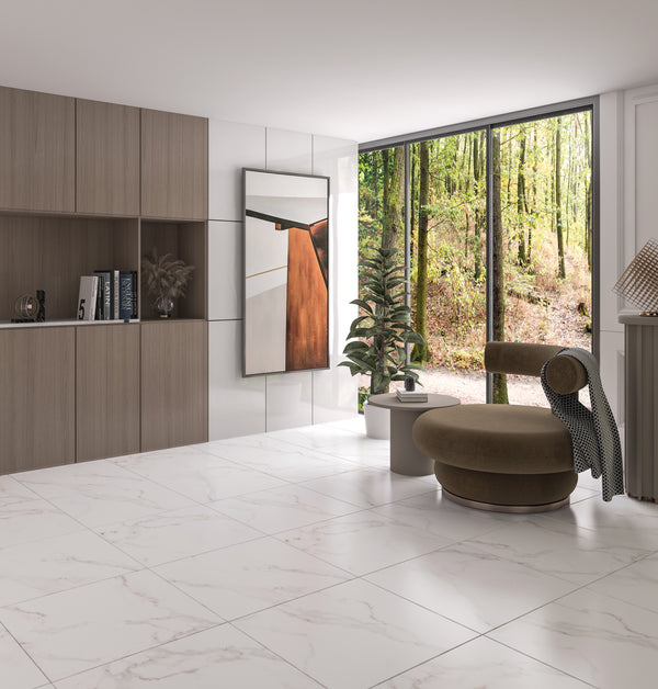 QUA Granite | Margot Hoogglans Marmerlook 60x60 Vloertegel / Wandtegel