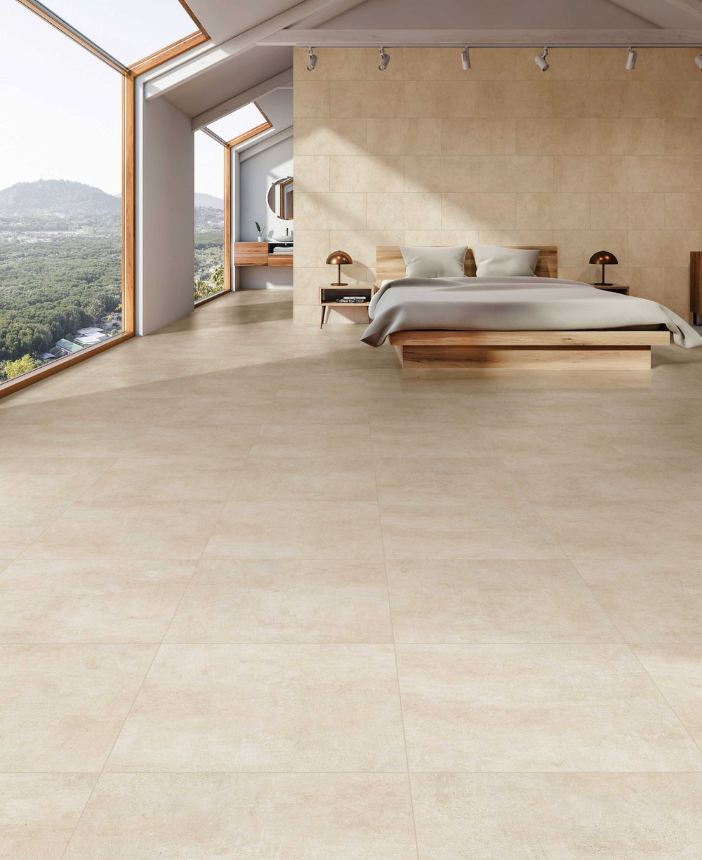 QUA Granite | Ark Ivory Mat Natuursteenlook 60x120 Vloertegel / Wandtegel