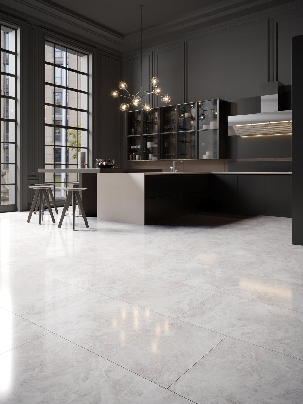 Nordic Grey Mat Natuursteenlook 60x60 Vloer- en Wandtegel