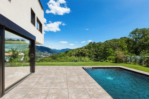 QUA Granite | Travertine Silver Halfglans Natuursteenlook 60x120 Vloertegel / Wandtegel