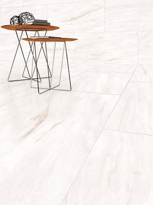 QUA Granite | Pearl Hoogglans Natuursteenlook 60x120 Vloertegel / Wandtegel