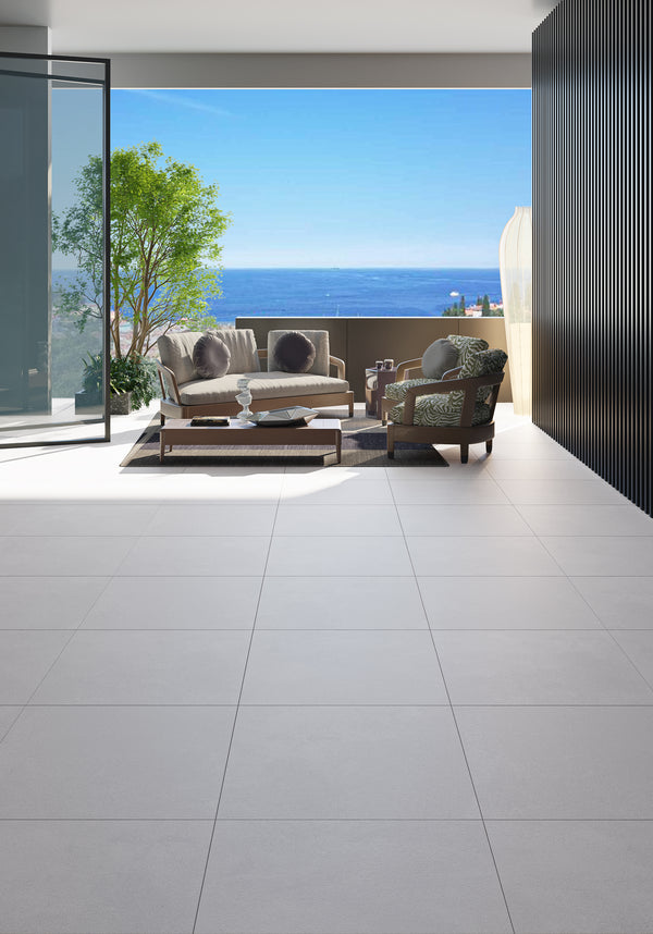 QUA Granite | Luna Offwhite Mat Betonlook 60x120 Vloertegel / Wandtegel