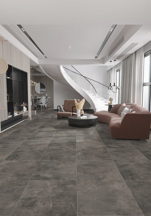 QUA Granite | Choice Grey Mat Natuursteenlook 60x120 Vloertegel / Wandtegel