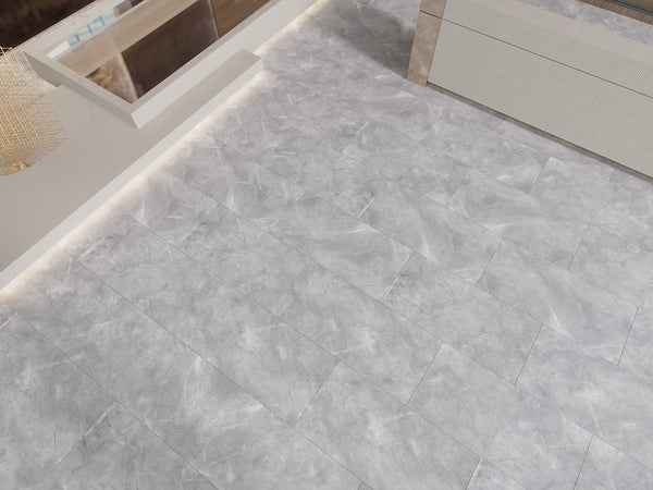 QUA Granite | Pulpis Grey Hoogglans Natuursteenlook 60x120 Vloertegel / Wandtegel