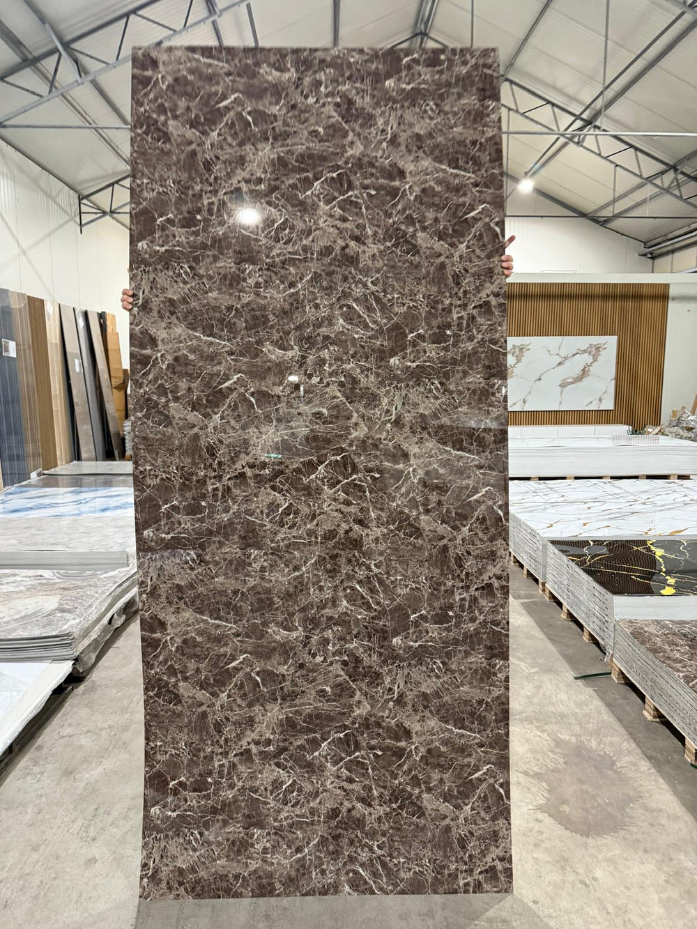 Pvc Wandpaneel 122x280x3 Vivaldi Glossy Brown