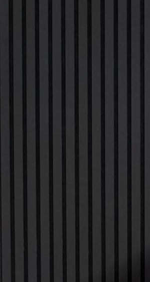 Akoestische wandpaneel zwart (Latten wanden)  | 60x280 cm | black oak | 25 mm latten