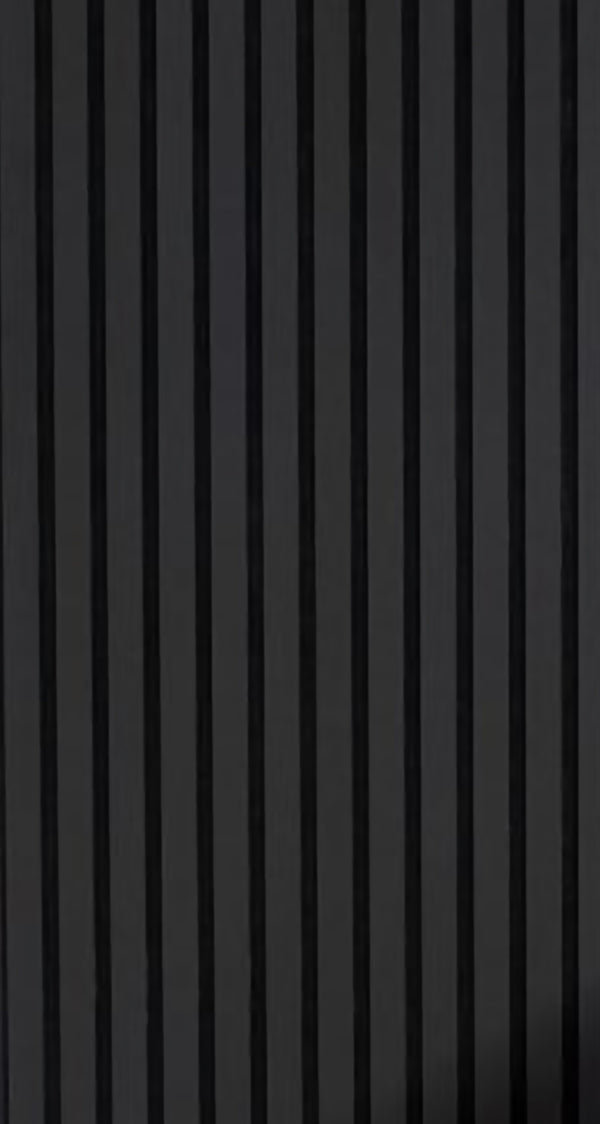 Akoestische wandpaneel zwart (Latten wanden)  | 60x280 cm | black oak | 25 mm latten