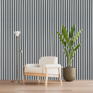 Akoestische wandpaneel (Latten wanden) | 60x280 cm | Wit | 25 mm latten