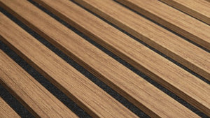 Akoestische wandpaneel (Latten wanden)| 60x280 cm | Eiken | 25 mm latten