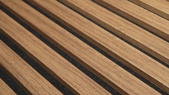 Akoestische wandpaneel (Latten wanden)| 60x280 cm | Eiken | 25 mm latten