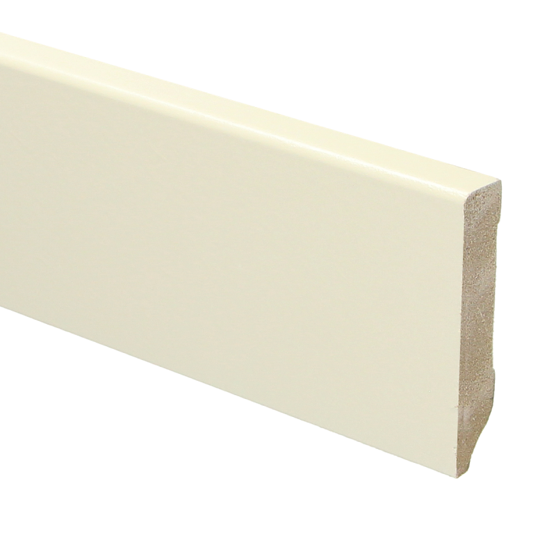 MDF Moderne plint 70x12 voorgelakt RAL 9001