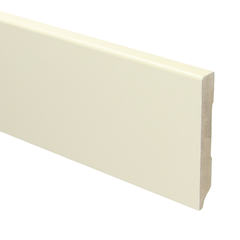 MDF Moderne plint 90x12 voorgelakt RAL 9001