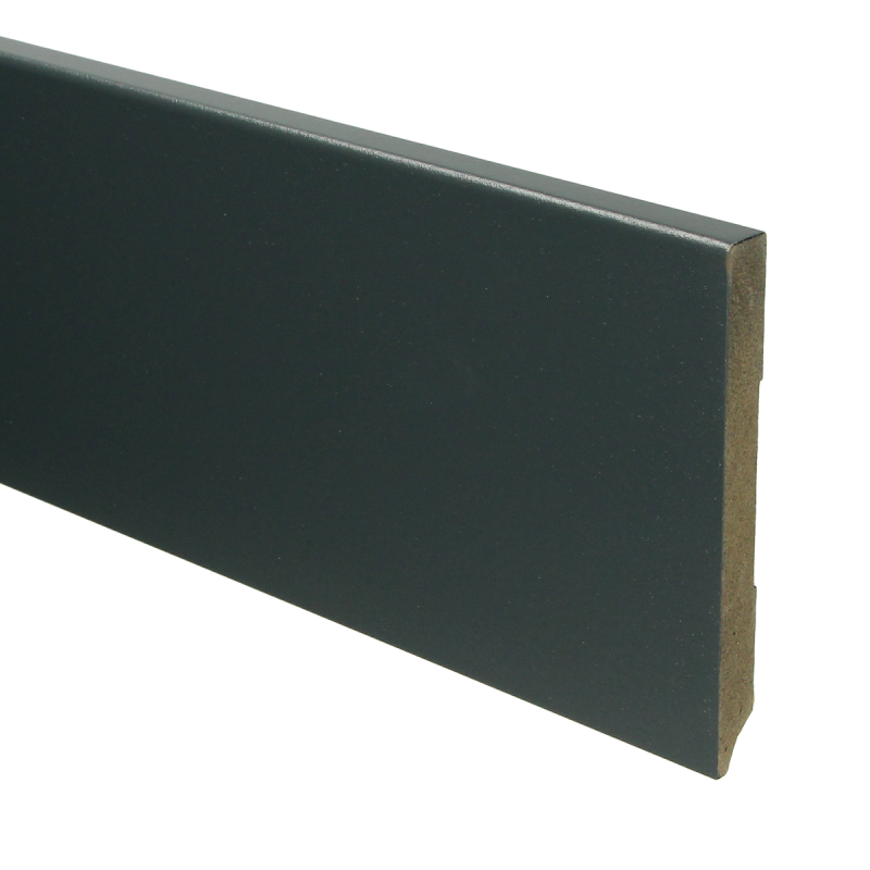 MDF Moderne plint 120x12 voorgelakt RAL 7016