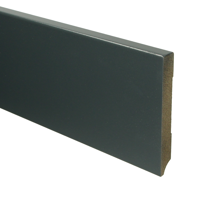 MDF Moderne plint 120x15 voorgelakt RAL 7016