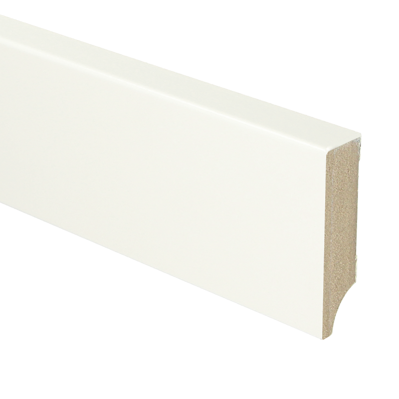 MDF Moderne plint 70x18 voorgelakt RAL 9016