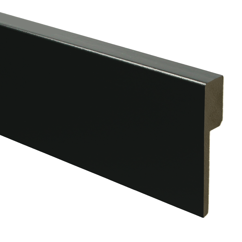 MDF Renovatieplint modern 90x18 voorgel. RAL 9005